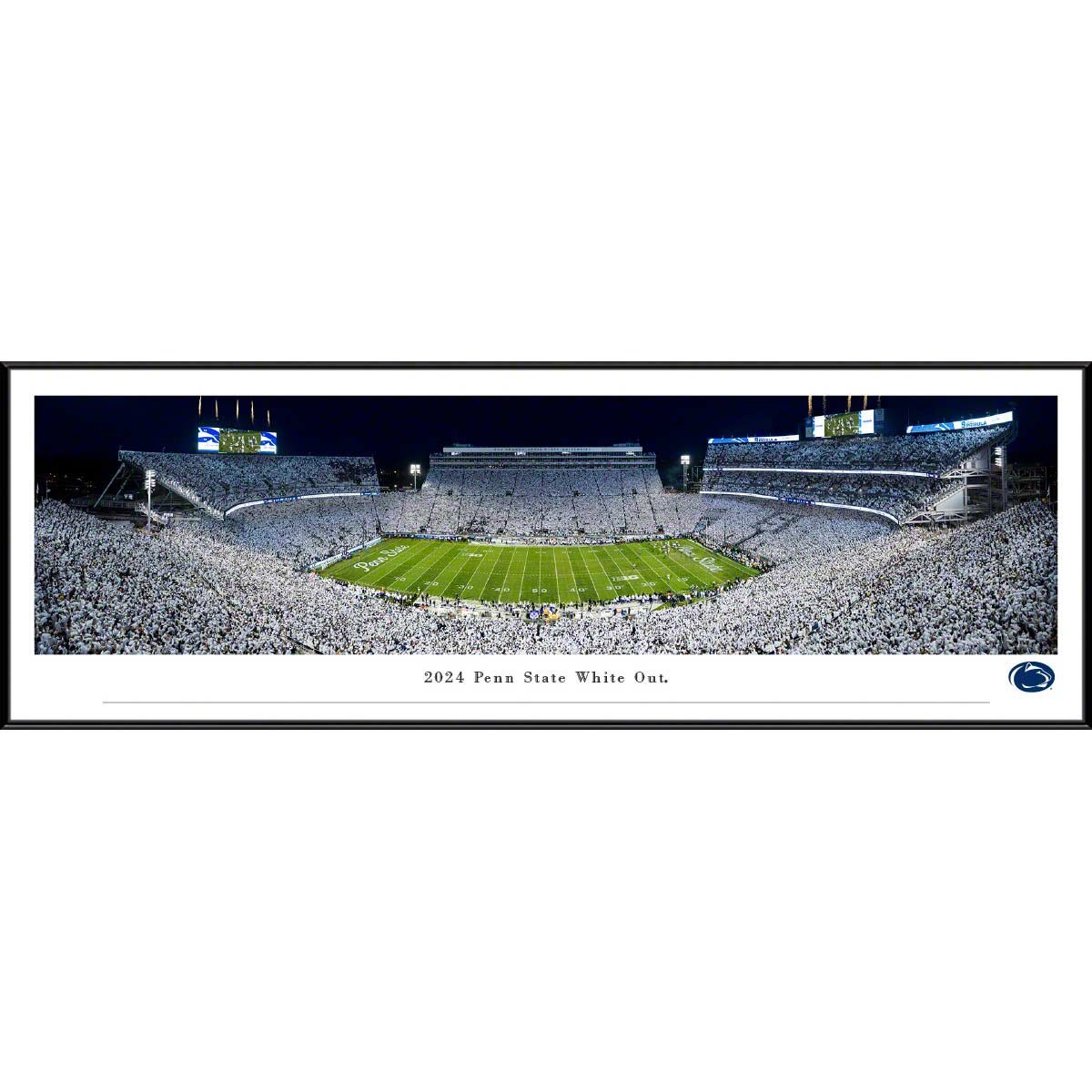 framed panoramic photo Washington vs Penn State White Out 2024